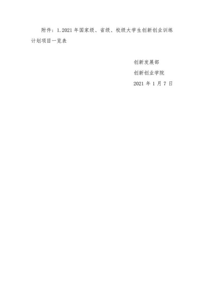 关于世界杯体育官方网站2021年大学生创新创业训练计划项目的公示_2.jpg